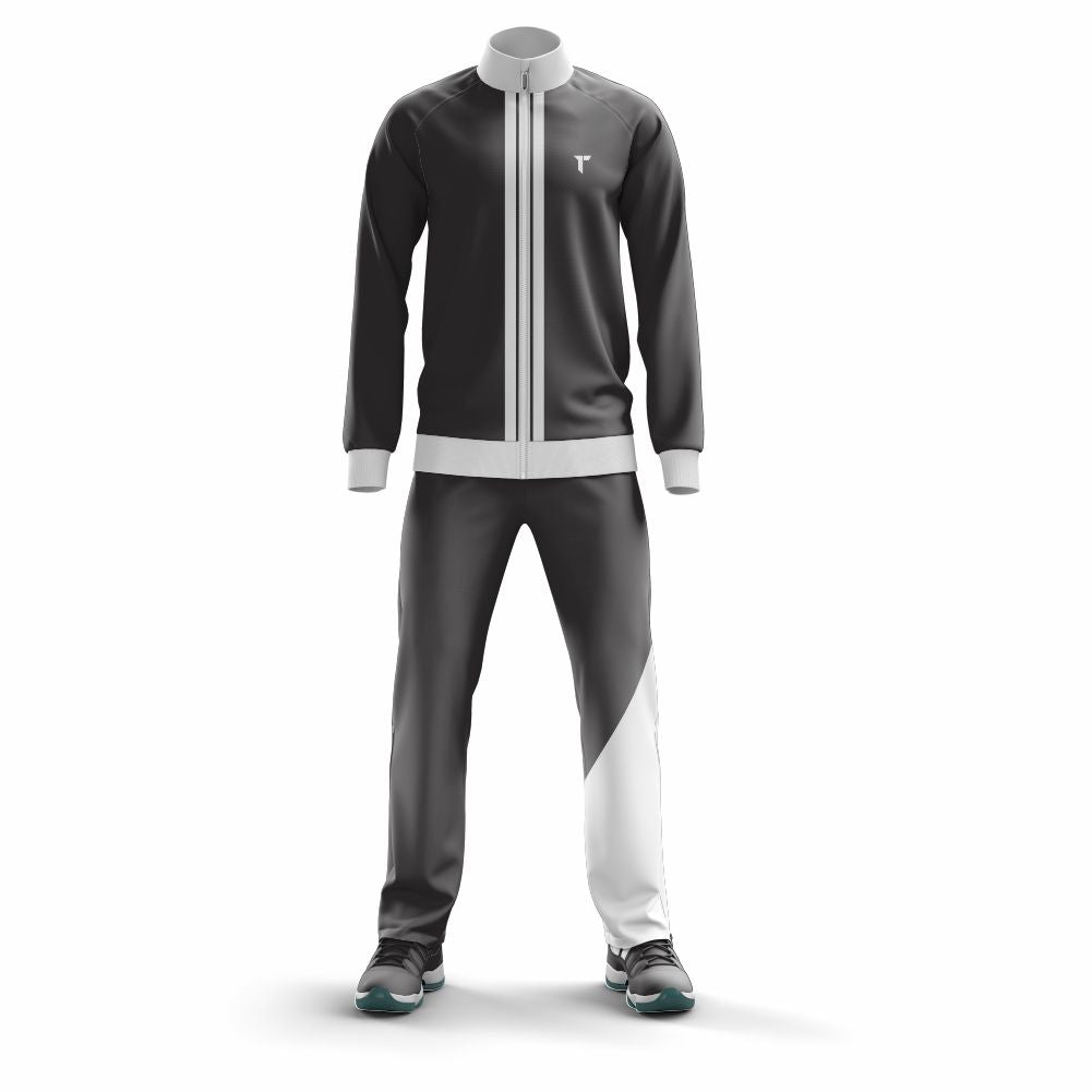 Gray-White Winter Tracksuit