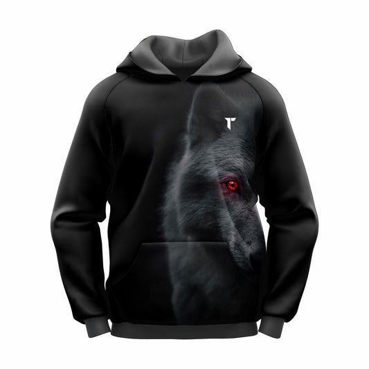 Red Eye Wolf Hoodie